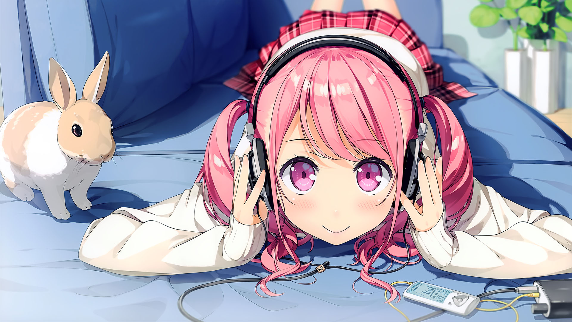 fond d'écran anime girl,dessin animé,anime,équipement audio,oreille,bouche