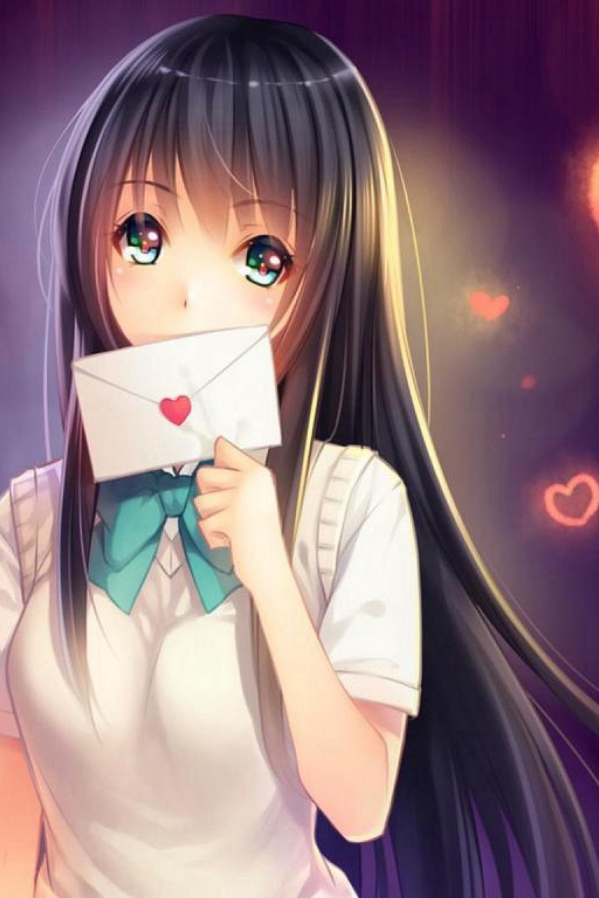 anime girl wallpaper,cartoon,anime,hime cut,mouth,cg artwork