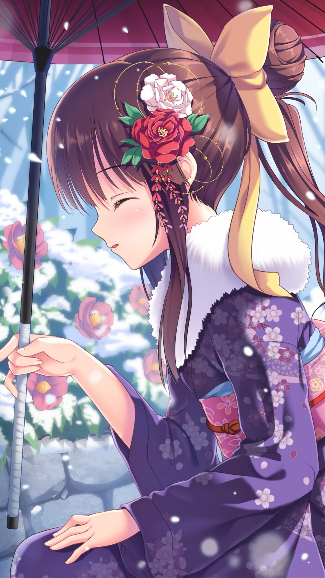 tapeten anime,karikatur,anime,cg kunstwerk,schwarzes haar,illustration