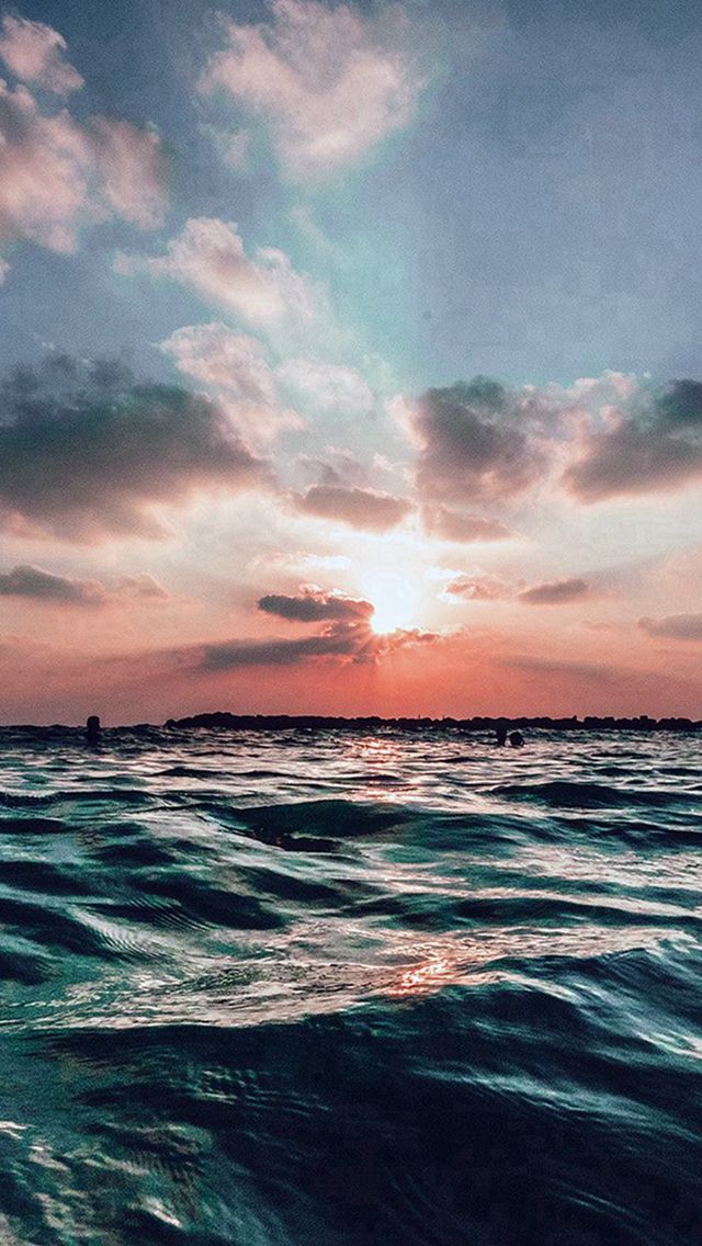 iphone se wallpaper,sky,horizon,body of water,sea,ocean