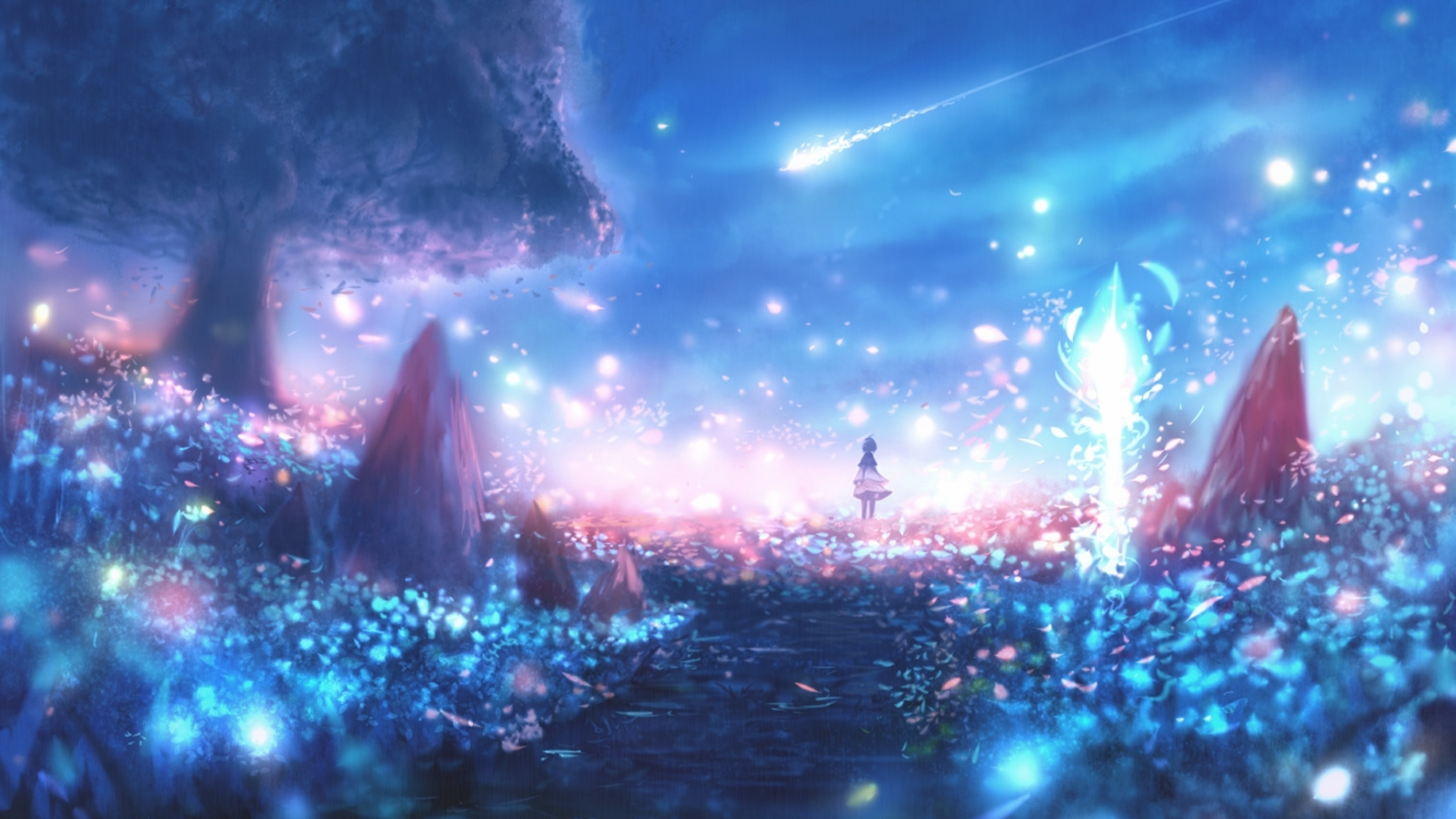 fondos de pantalla anime,ligero,cielo,atmósfera,espacio,captura de pantalla
