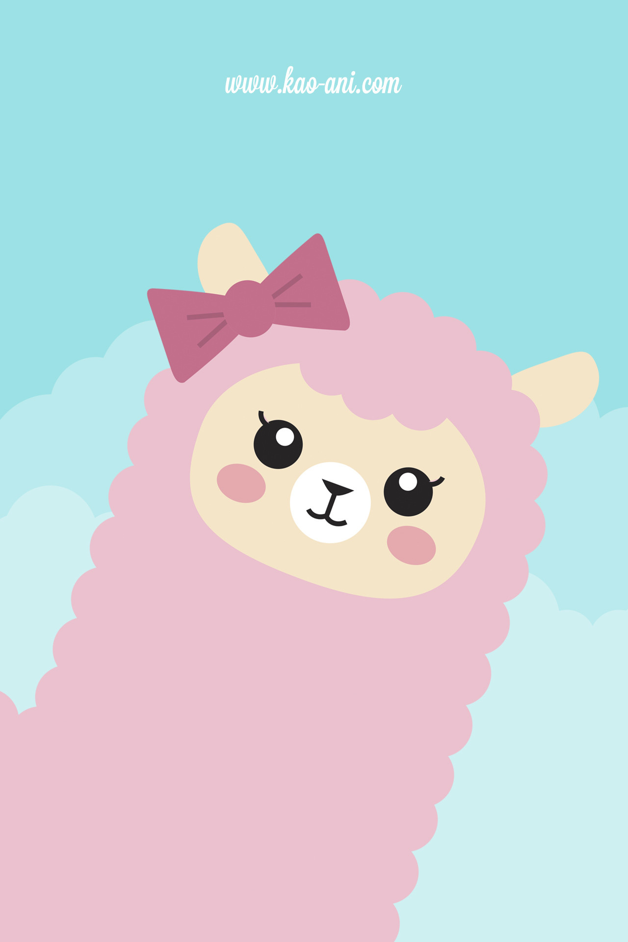 cute iphone wallpapers,cartoon,pink,illustration,art,sheep