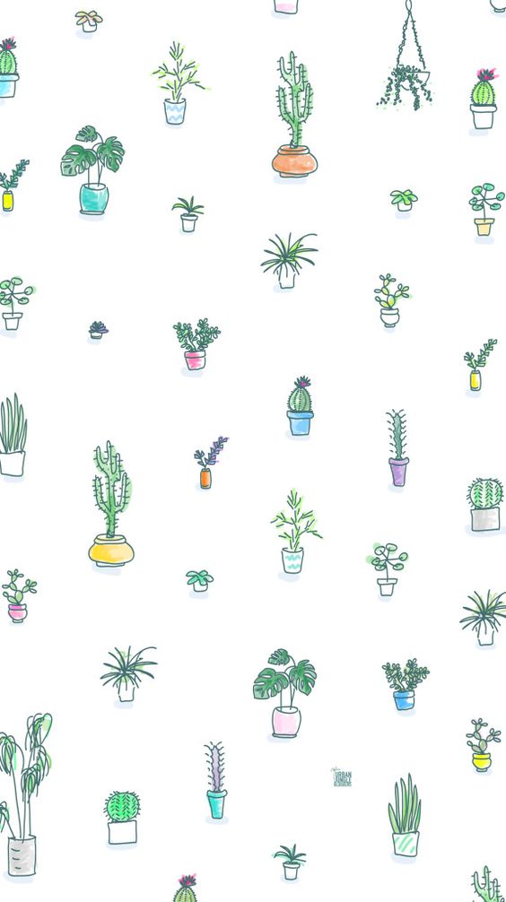 cute iphone wallpapers,green,pattern,plant