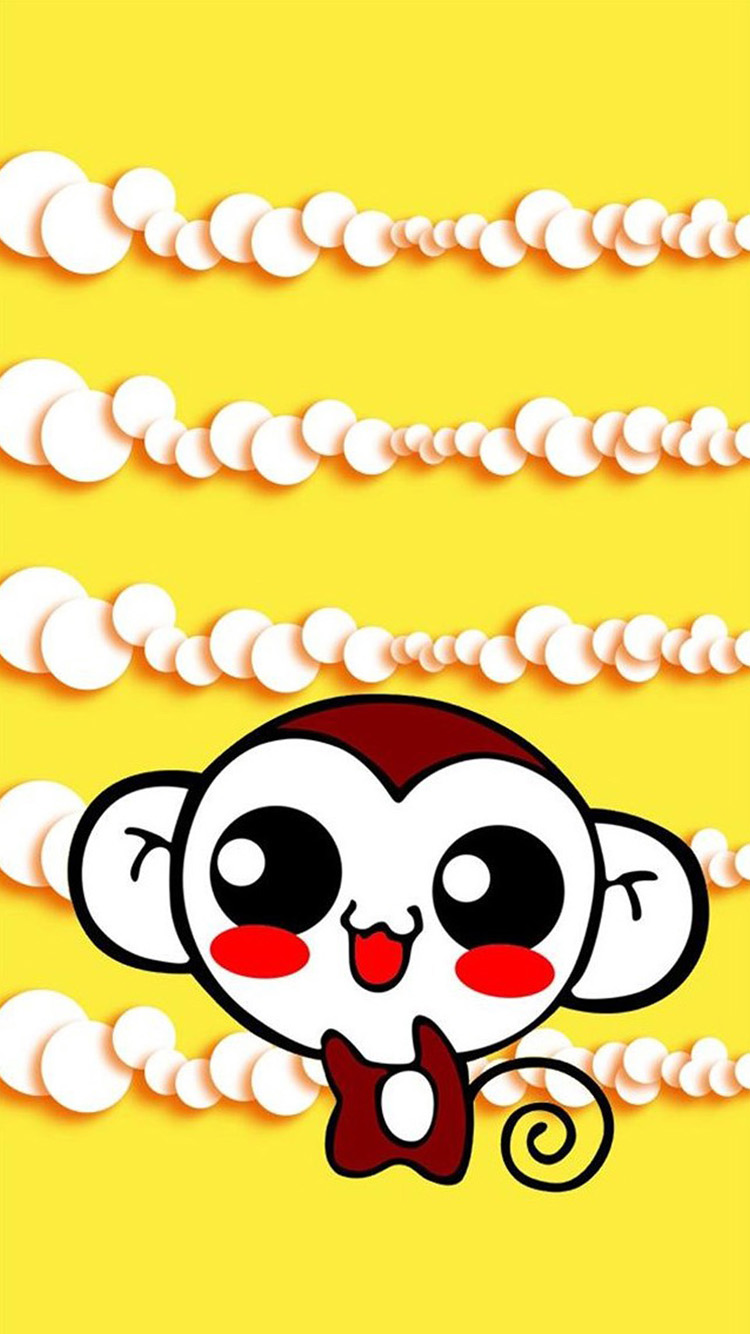 lindos fondos de pantalla para iphone,amarillo,dibujos animados,corazón,sonrisa,ilustración