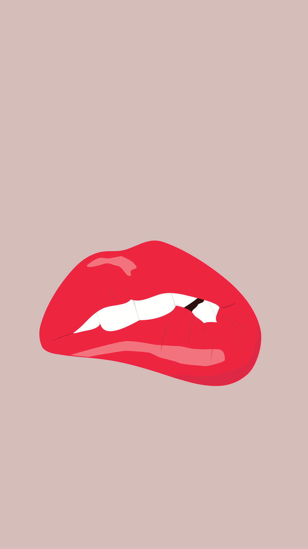 cute iphone wallpapers,lip,red,nose,mouth,illustration
