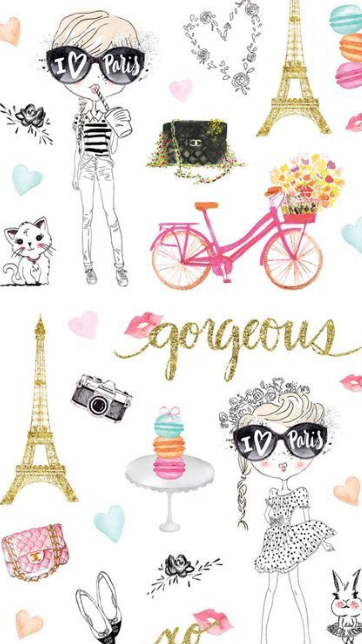 cute iphone wallpapers,pink,text,clip art,line,font