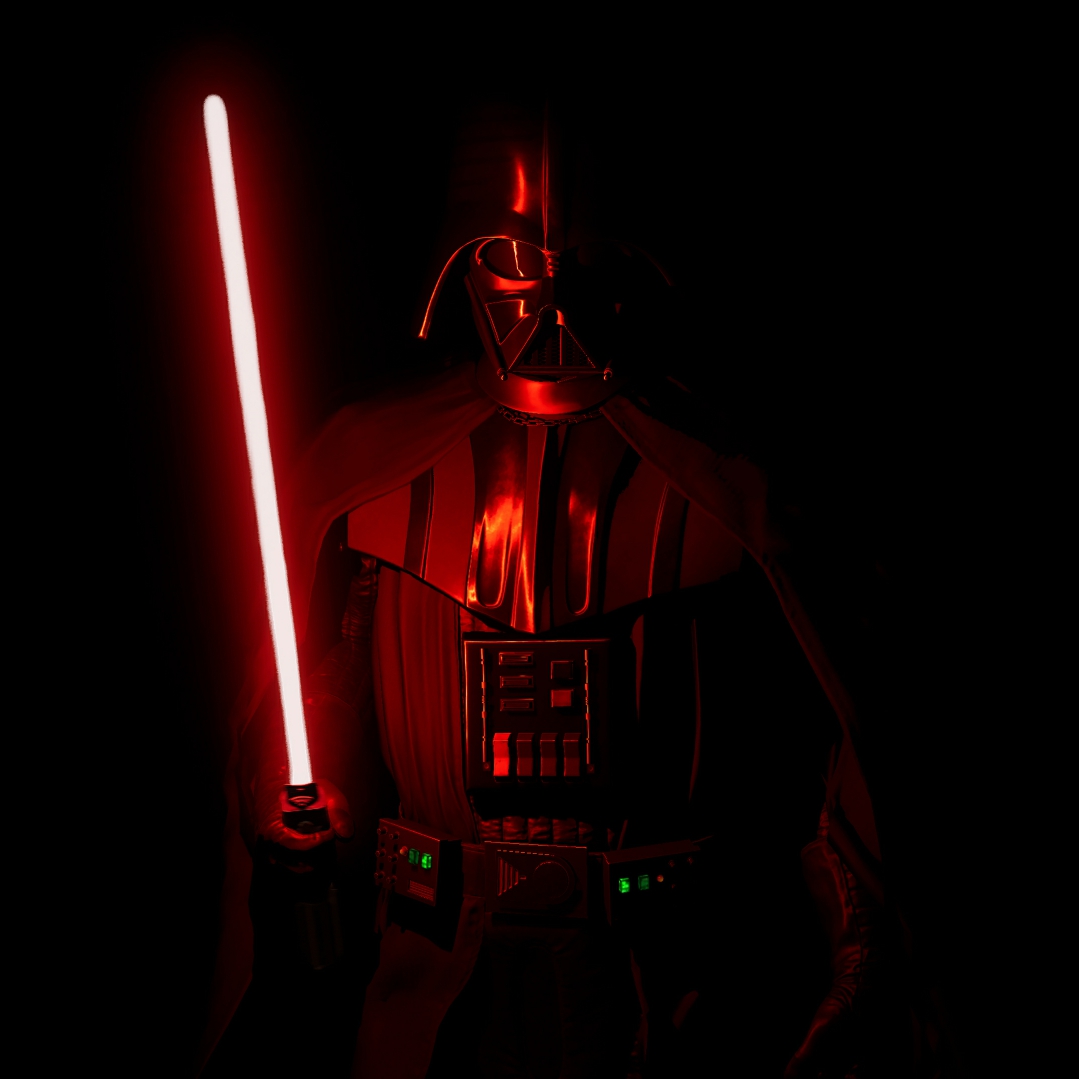 darth vader wallpaper,light,red,darkness,fictional character,room