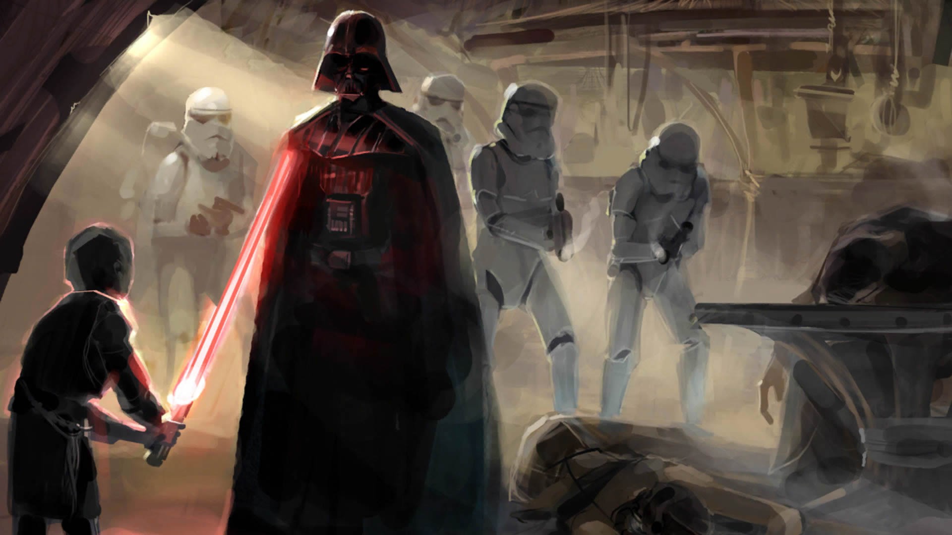 darth vader wallpaper,darth vader,fictional character,supervillain,cg artwork,action adventure game