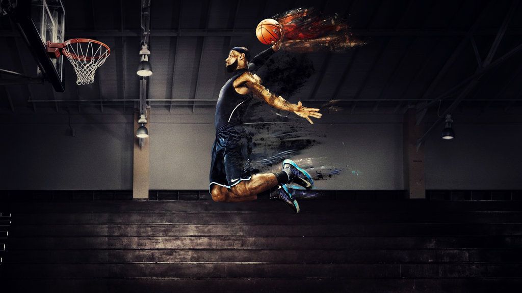 fond d'écran lebron james,joueur de basketball,mouvements de basket ball,basketball,performance,art de la performance