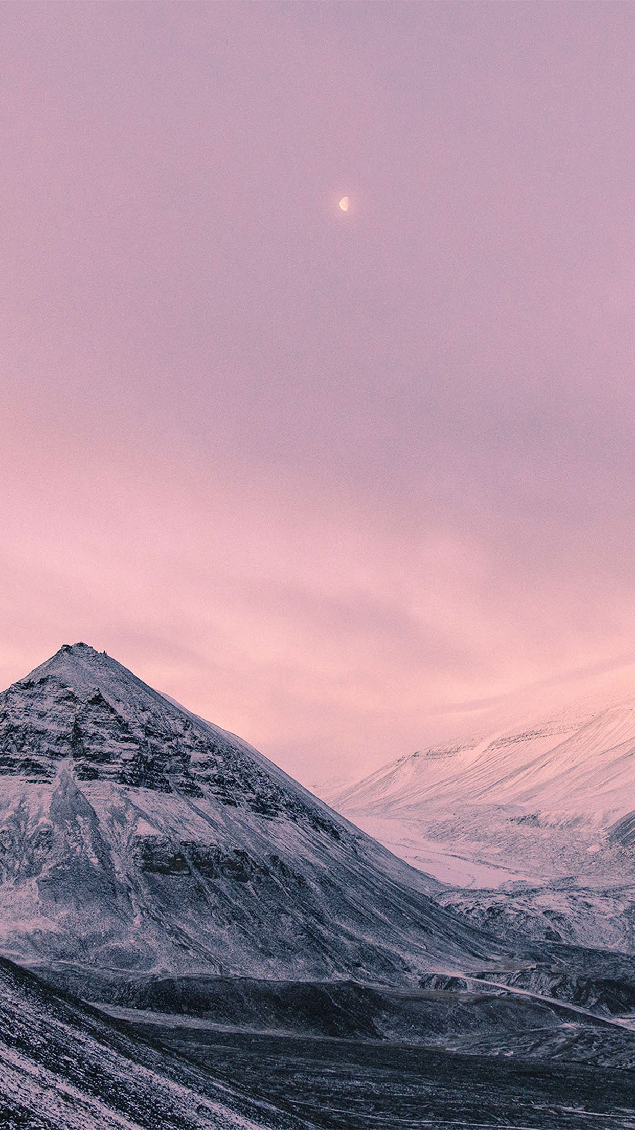 핑크 아이폰 배경 화면,하늘,산,산맥,구름,언덕