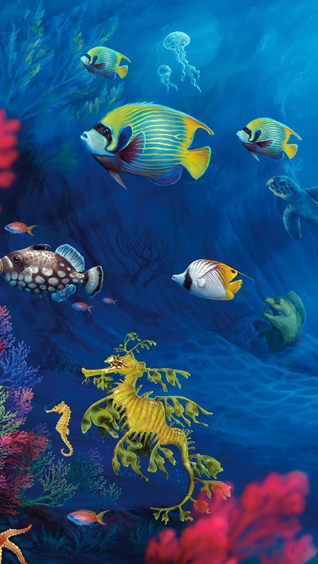 iphone 5s fondo de pantalla hd,biología marina,pez,submarino,peces de arrecife de coral,pez