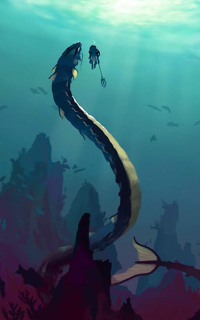 wallpaper para celular,illustration,fish,fictional character,marine biology,mythical creature