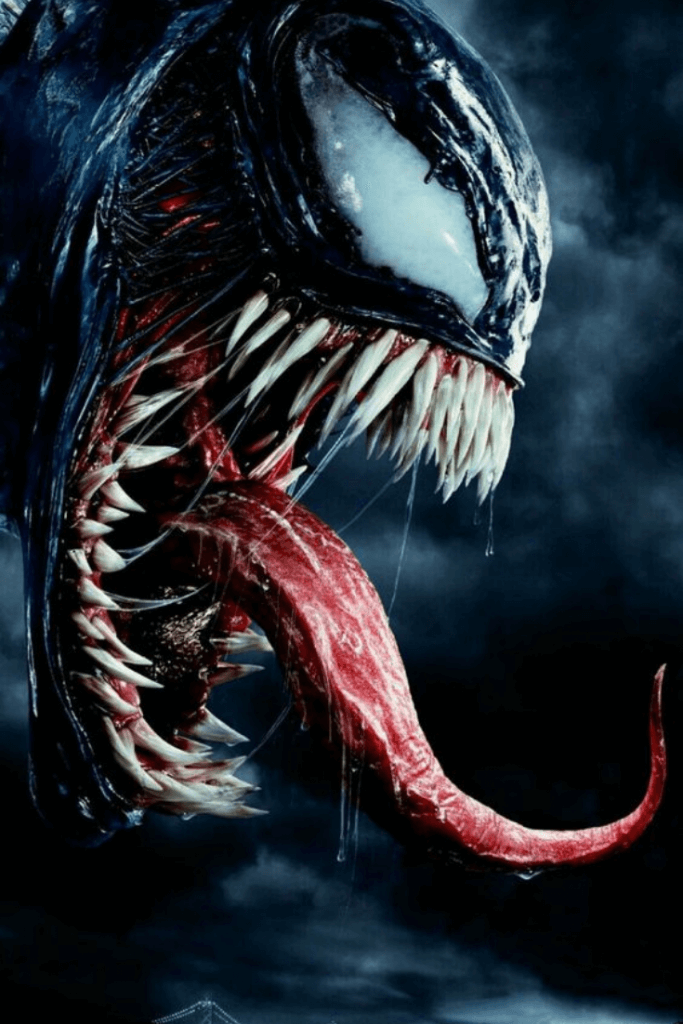 wallpaper para celular,cg artwork,fictional character,venom,shark,jaw