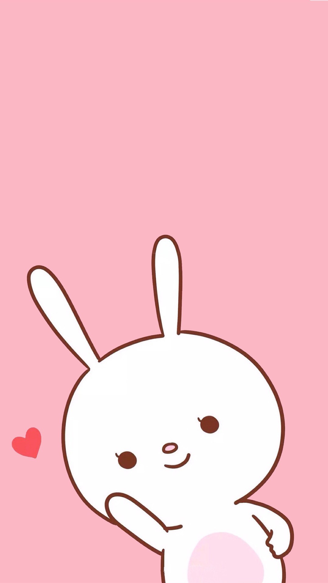 fond d'écran kawaii,rose,dessin animé,tête,clipart,lapin