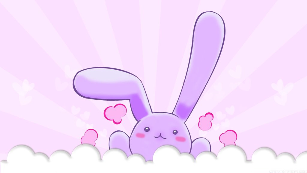 kawaii wallpaper,pink,rabbit,rabbits and hares,cartoon,easter bunny