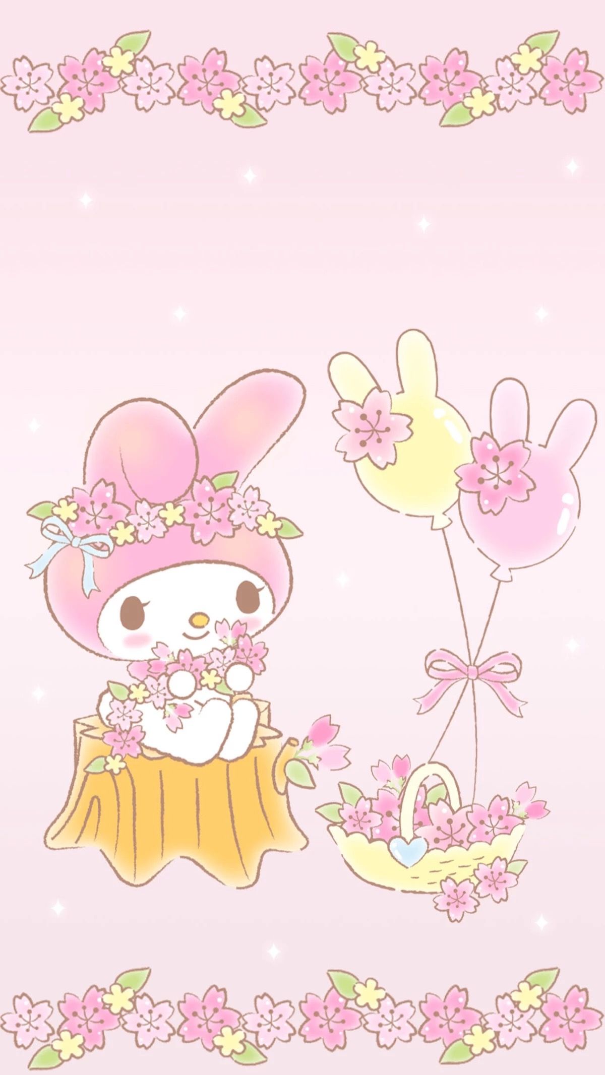 fondo de pantalla kawaii,rosado,dibujos animados,ilustración,clipart,planta