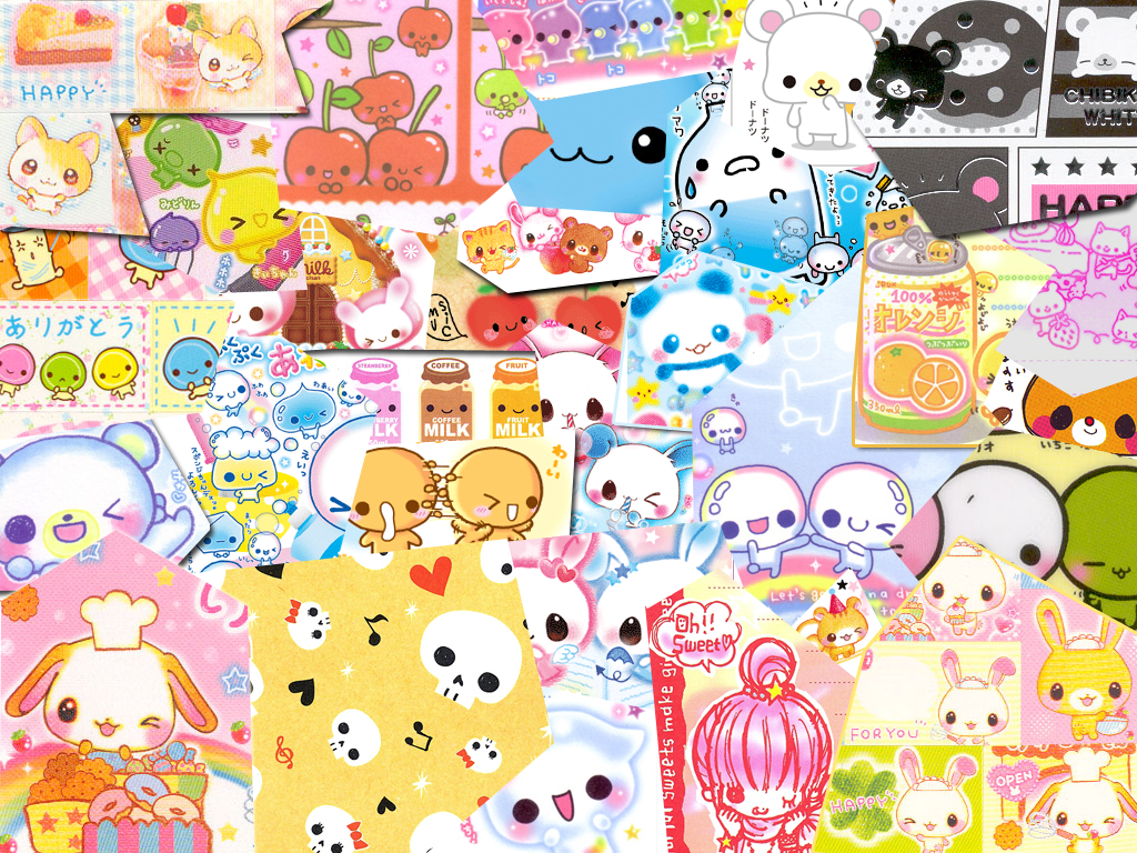 fondo de pantalla kawaii,dibujos animados,gráficos,arte,ilustración,clipart