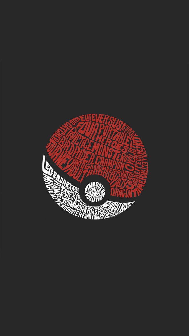 fond d'écran pokemon hd,rouge,illustration,police de caractère,cercle,métal