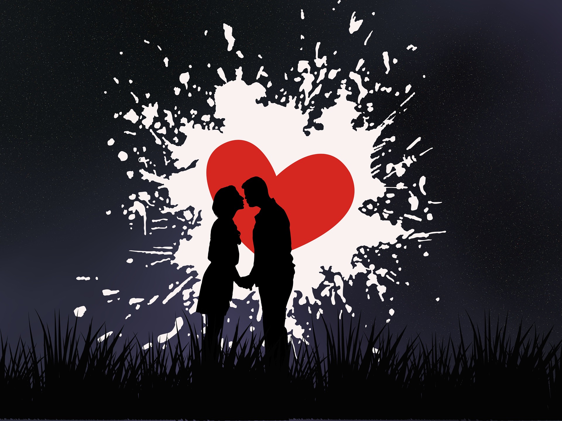 fond d'écran d'amour full hd,amour,romance,la saint valentin,interaction,silhouette