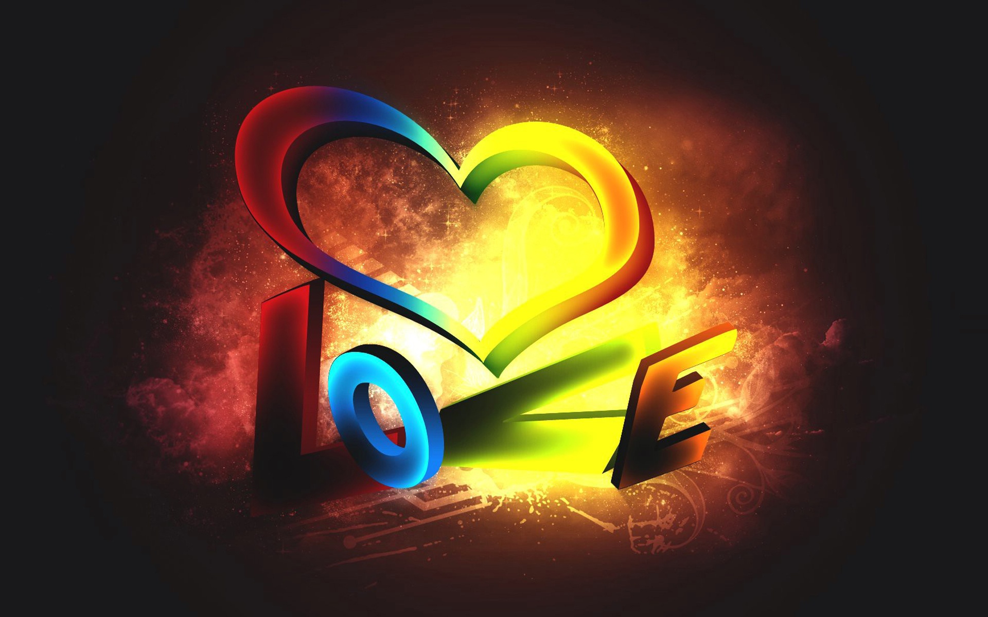 フルhd愛の壁紙,光,心臓,グラフィックデザイン,愛,グラフィックス