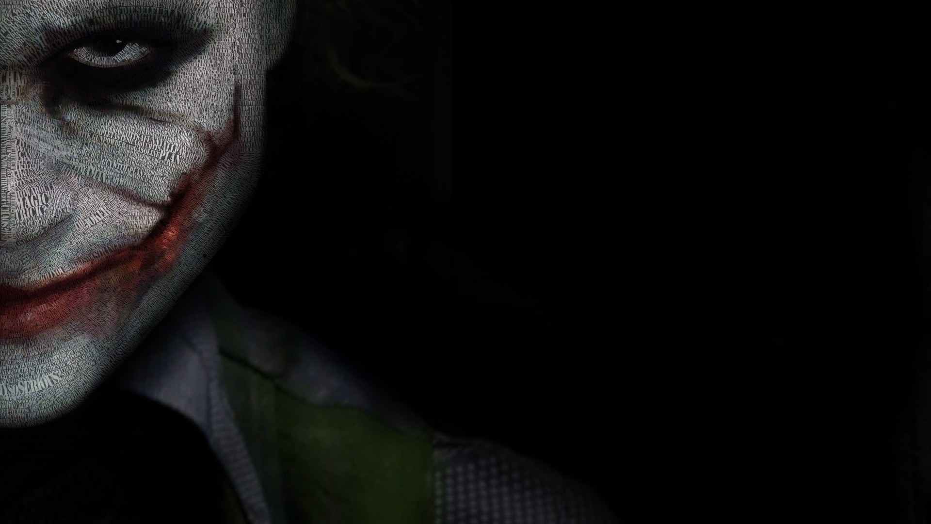 hd wallpaper für laptop,gesicht,schwarz,joker,kopf,nahansicht