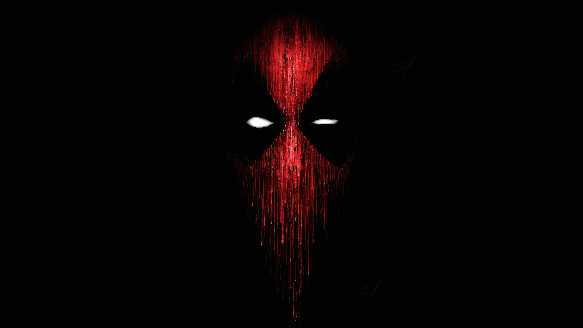 fondo de pantalla de deadpool,rojo,oscuridad,ficción,personaje de ficción,ilustración