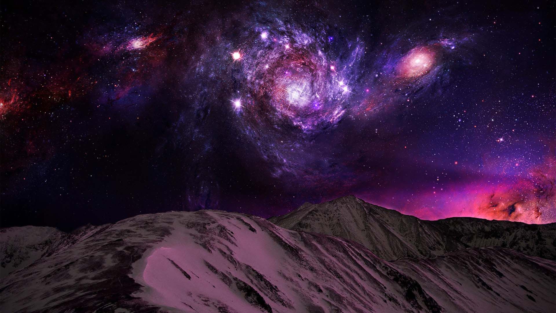 銀河の壁紙のhd,自然,宇宙,空,紫の,天体