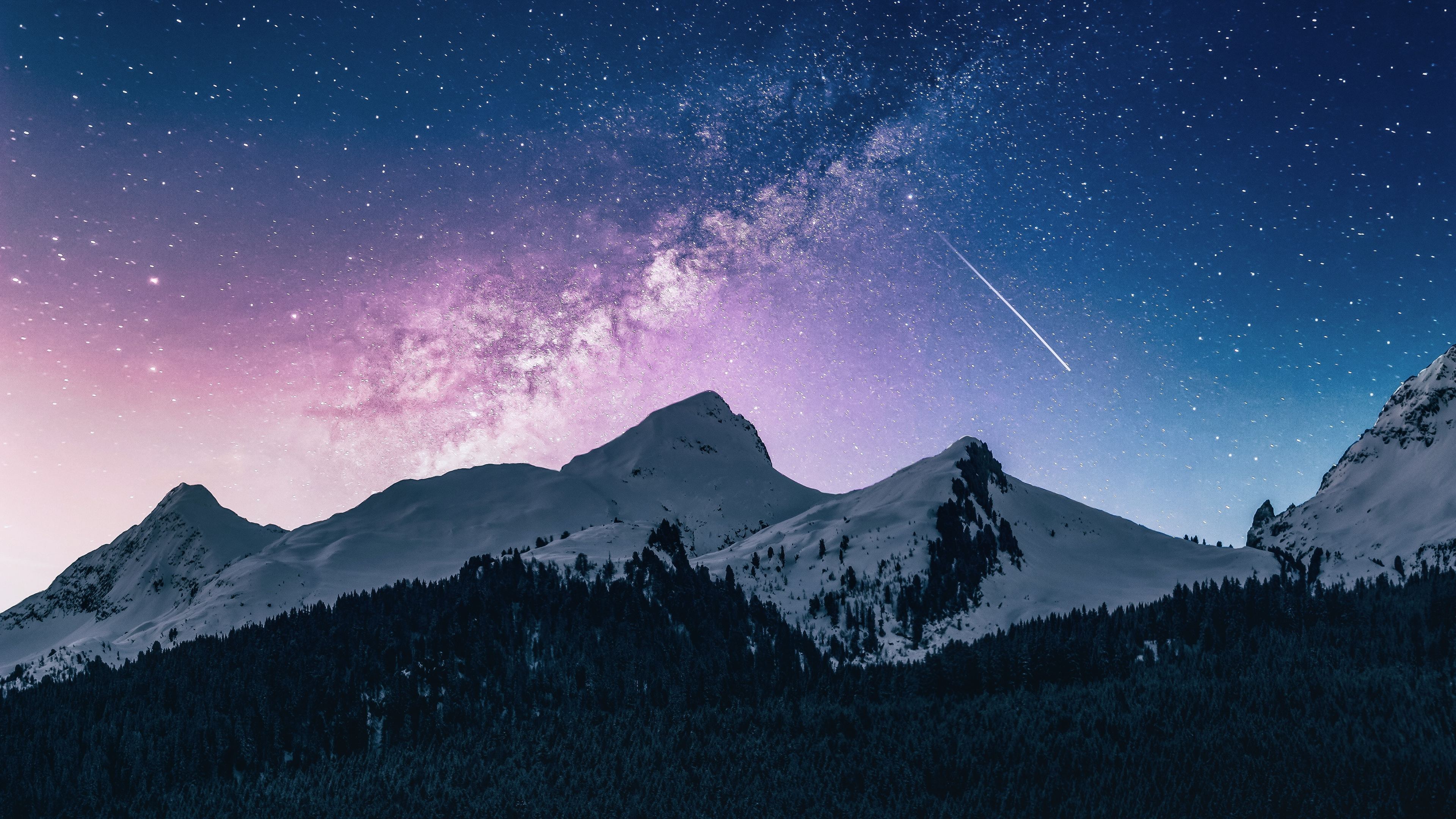 galaxy wallpaper hd,cielo,montagna,natura,catena montuosa,notte