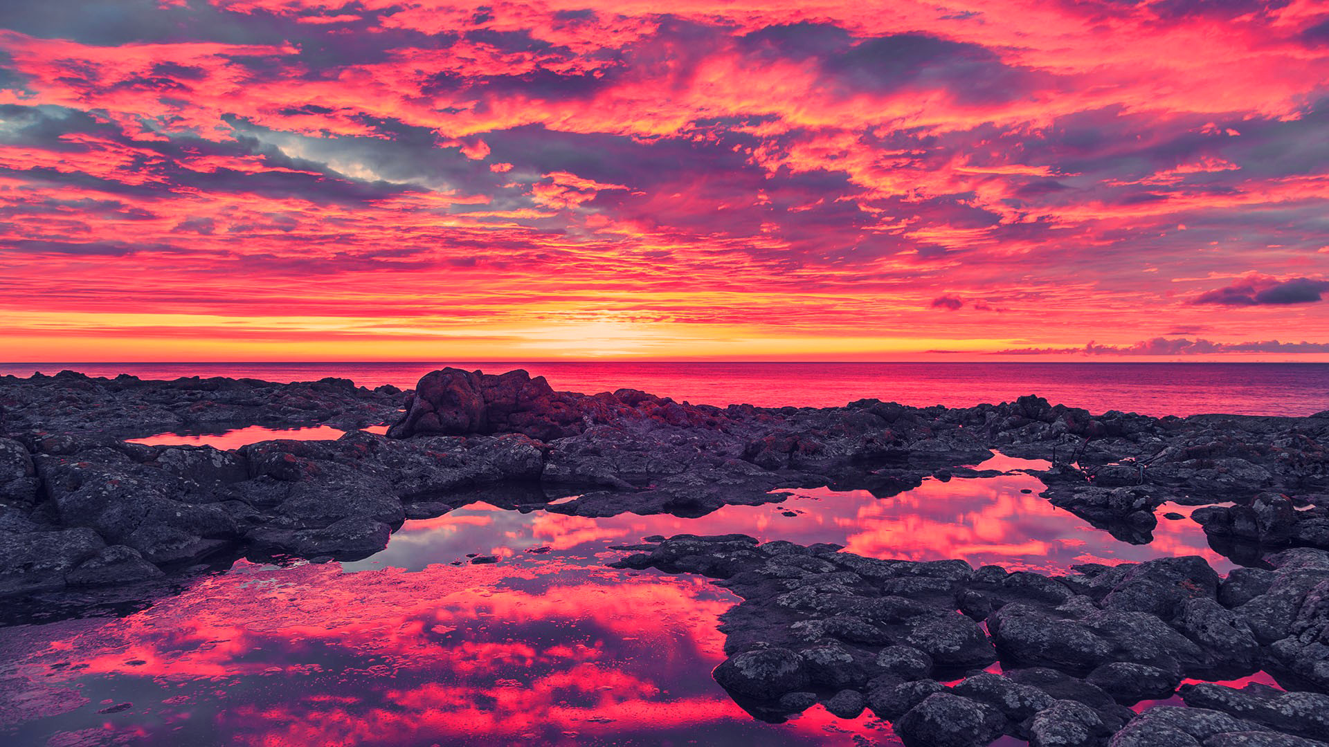 tapete foto hd,himmel,horizont,nachglühen,roter himmel am morgen,natur