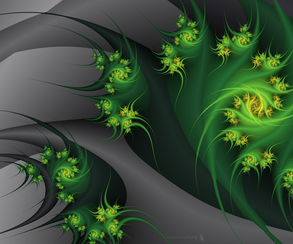 3d wallpaper for mobile,green,fractal art,plant,grass,art