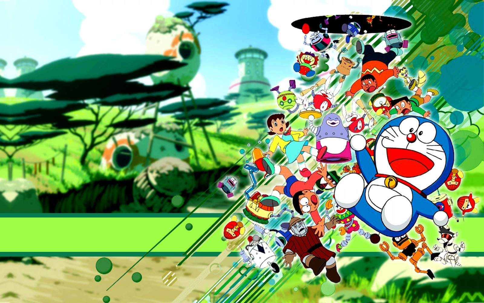 doraemon wallpaper,animated cartoon,cartoon,illustration,fiction,games