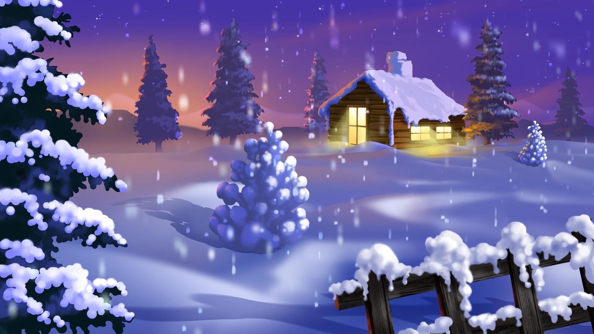 fondos de pantalla full hd 1920x1080,invierno,árbol,árbol de navidad,nieve,nochebuena