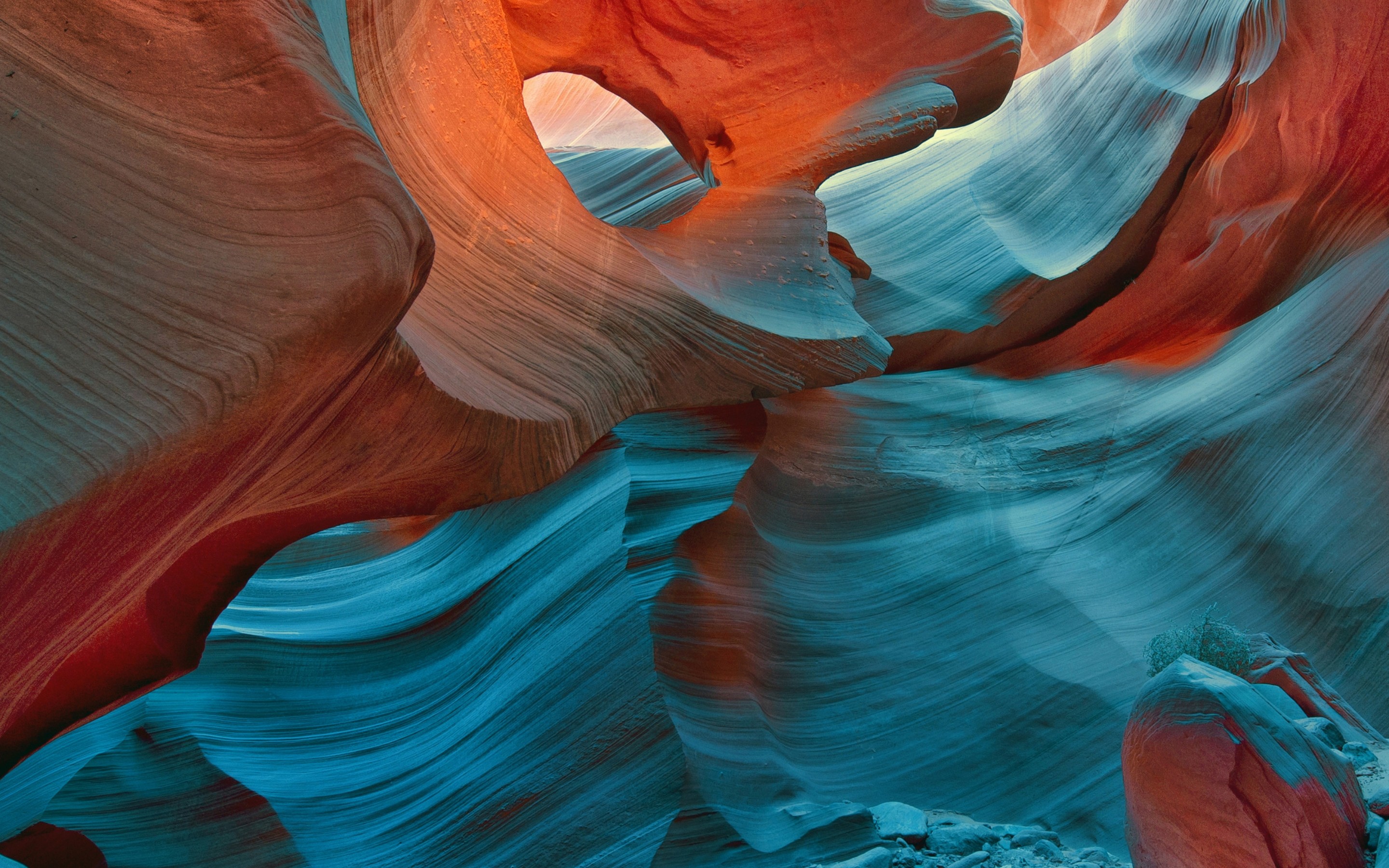 pixel wallpaper,blue,canyon,orange,painting,water