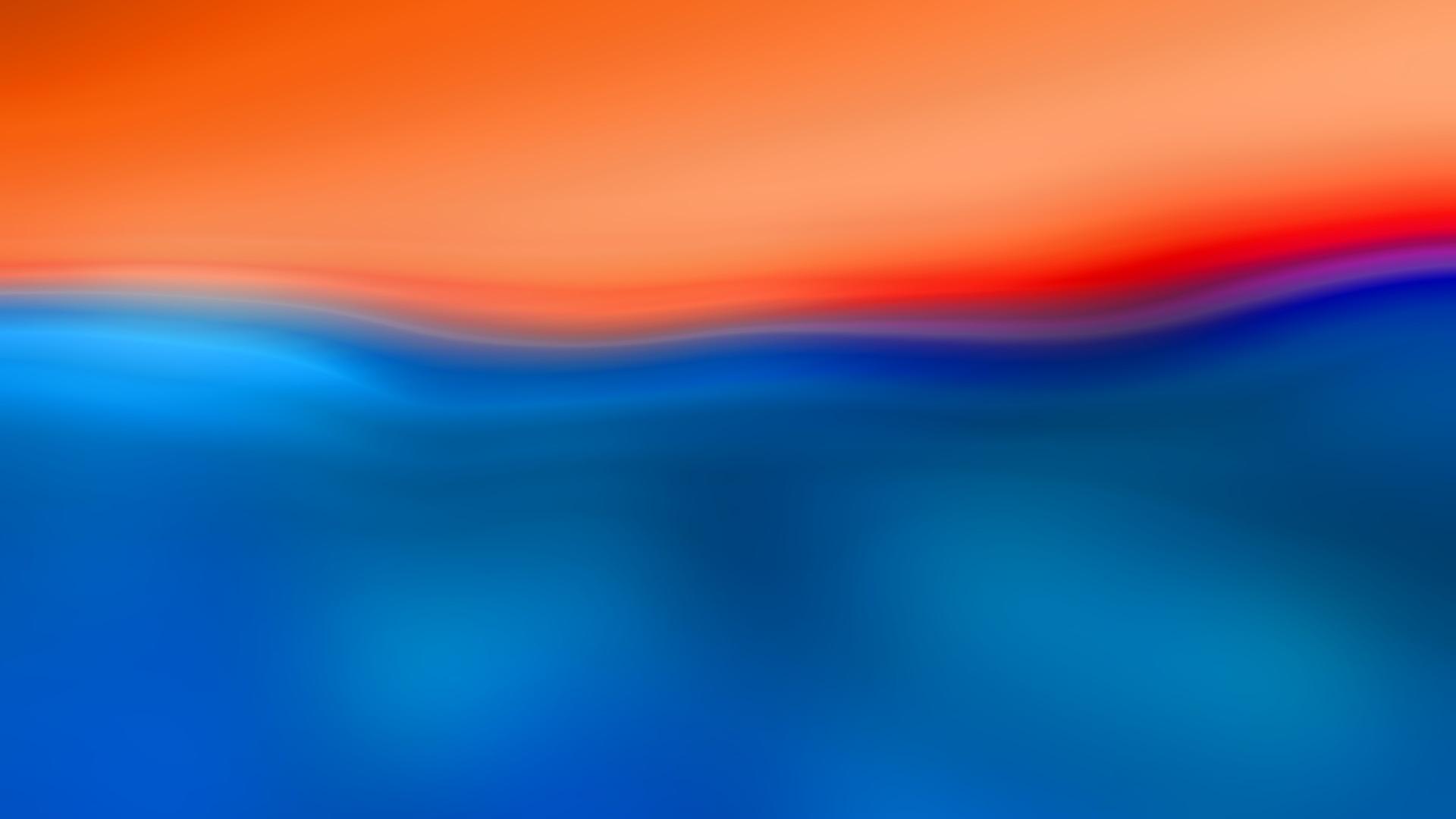fond d'écran flou,bleu,ciel,orange,rouge,jour