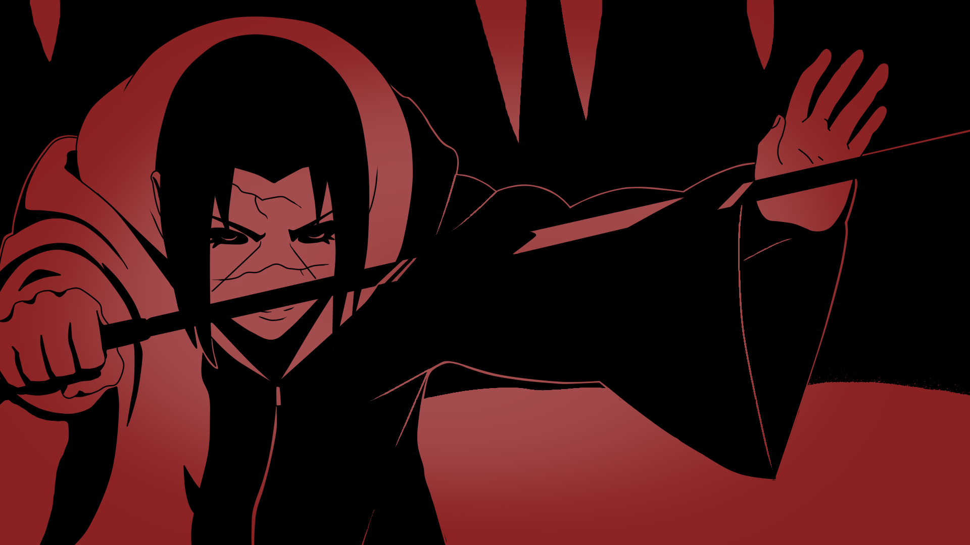 itachi tapete,rot,karikatur,erfundener charakter,anime,illustration