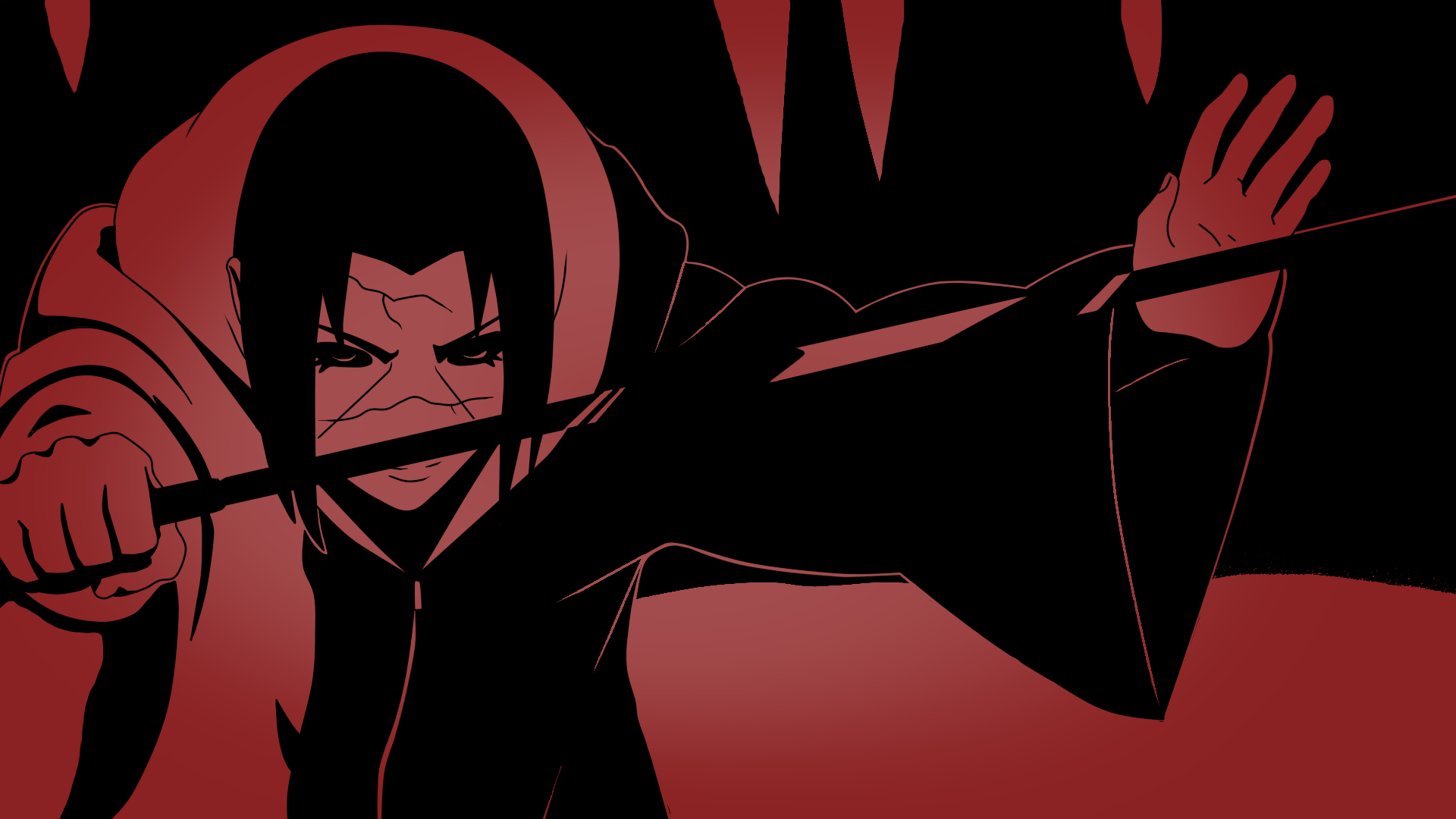 itachi wallpaper,red,cartoon,fictional character,anime,illustration