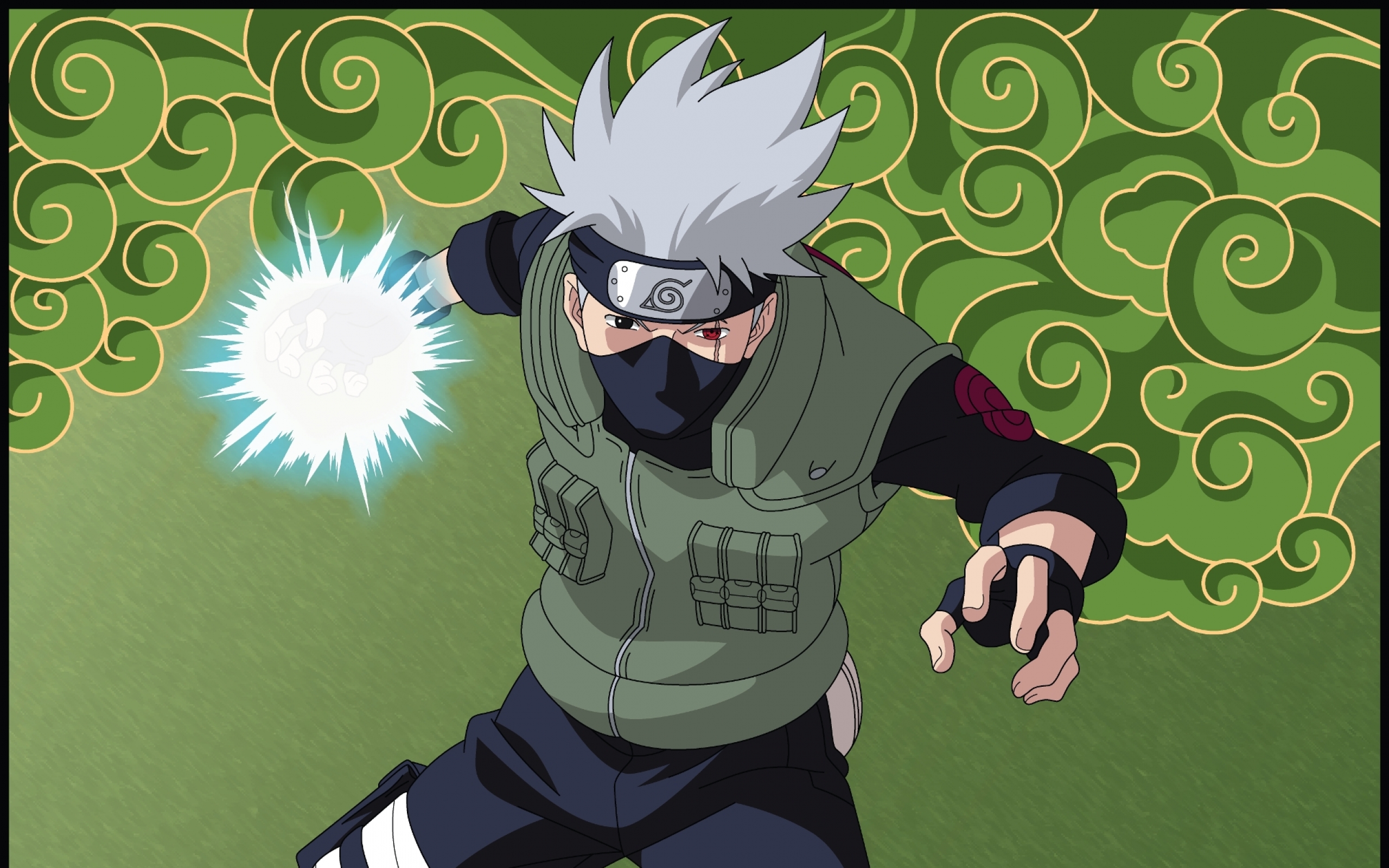 carta da parati kakashi,naruto,anime,cartone animato,opera d'arte,animazione