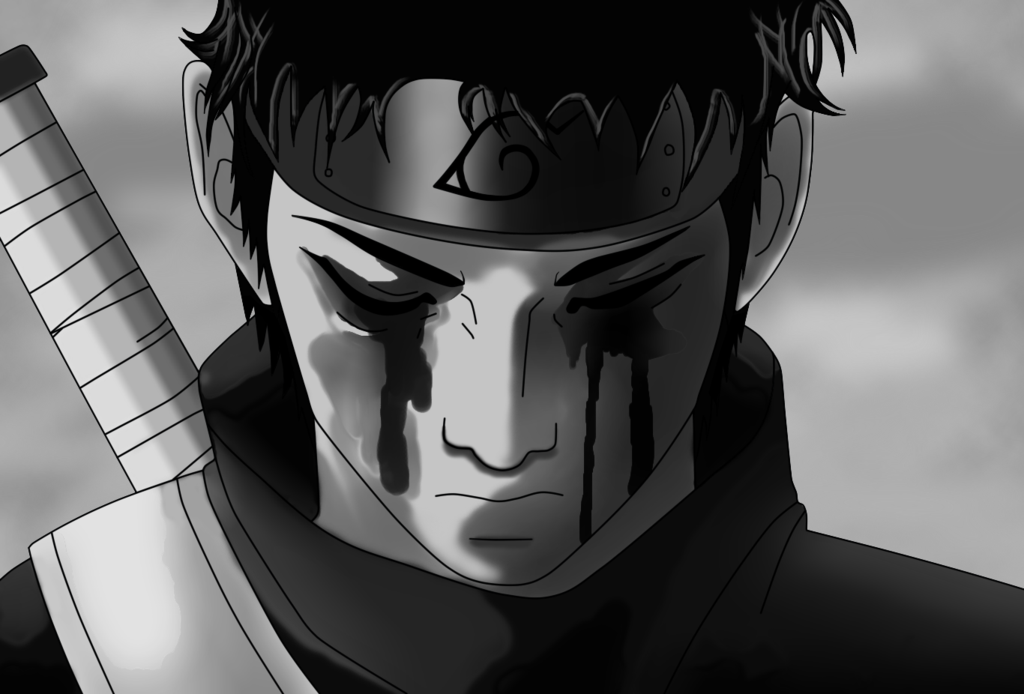 fond d'écran itachi,anime,dessin animé,noir et blanc,monochrome