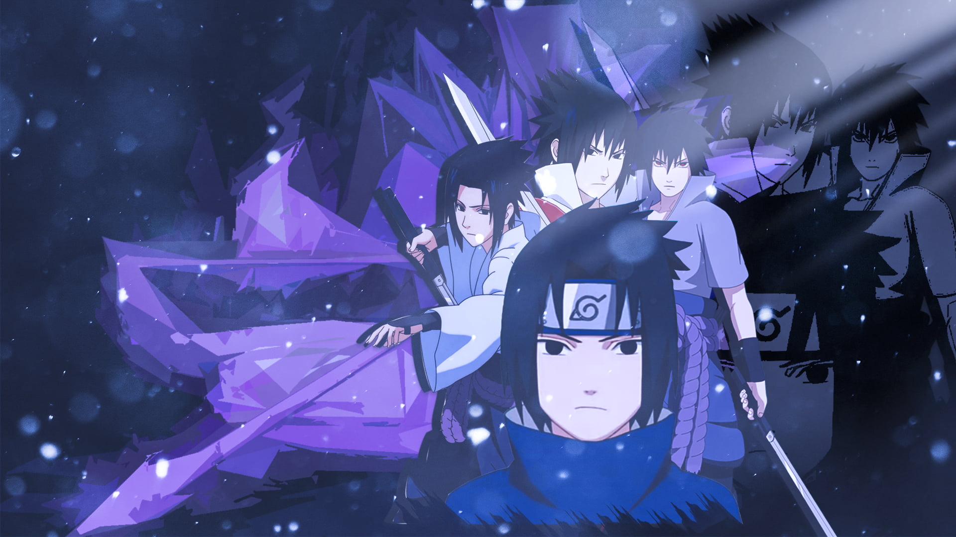 sasuke wallpaper,anime,cartoon,black hair,cg artwork,animation