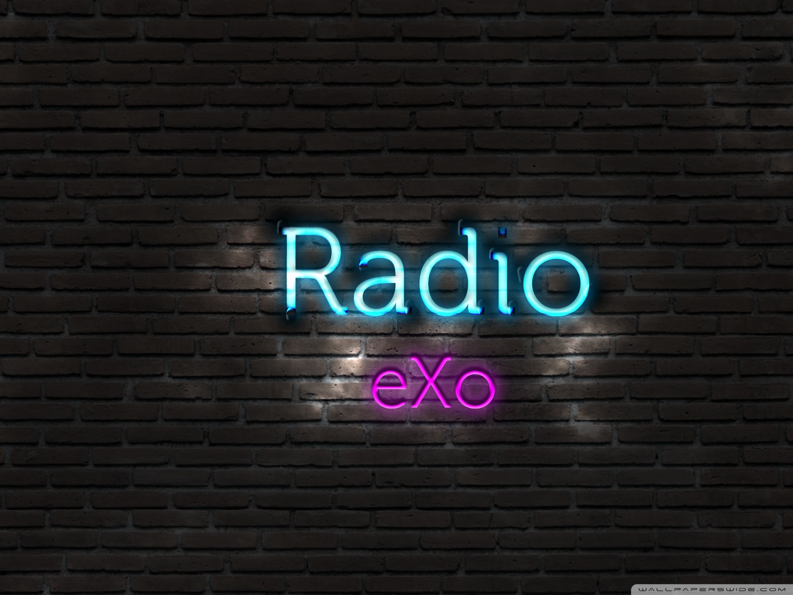 exo wallpaper,text,font,neon,purple,logo