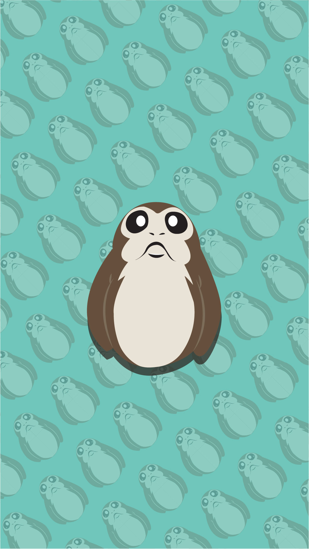 star wars wallpaper hd,cartoon,turquoise,illustration,marine mammal,walrus