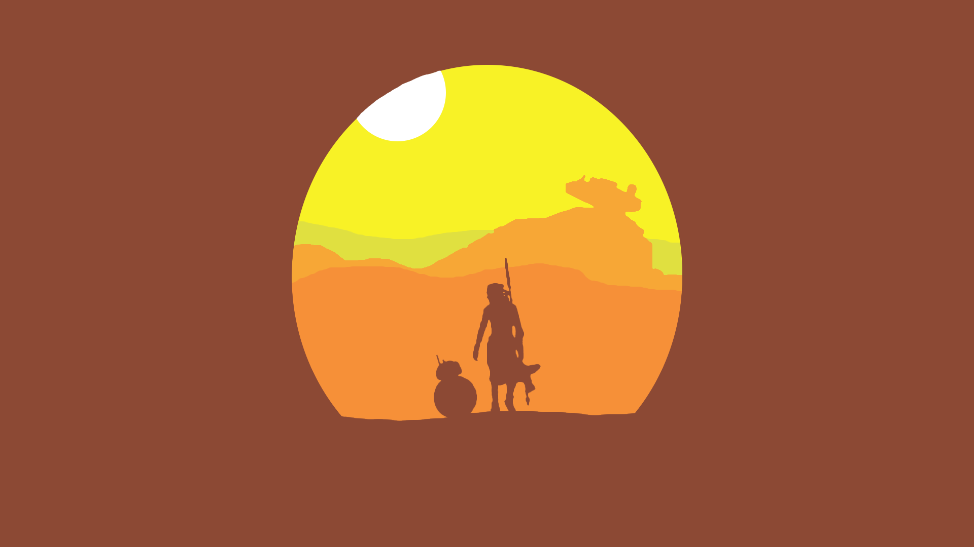 star wars fond d'écran hd,orange,illustration,jaune,ciel,art