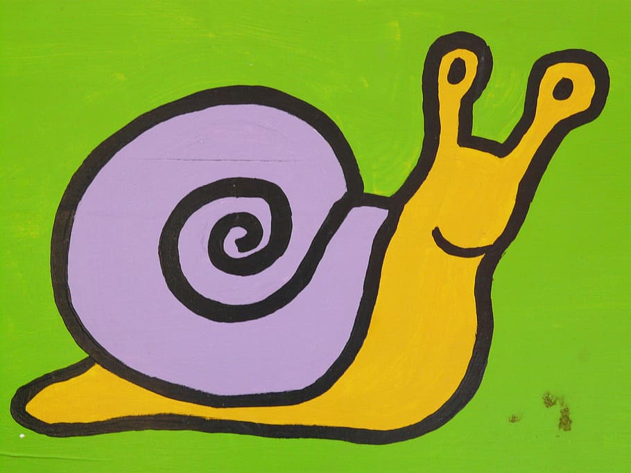 벽지 카툰,달팽이,달팽이와 민달팽이,연체 동물,삽화,바다 달팽이