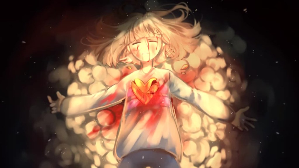 undertale fondo de pantalla,anime,dibujos animados,ilustración,arte,cg artwork