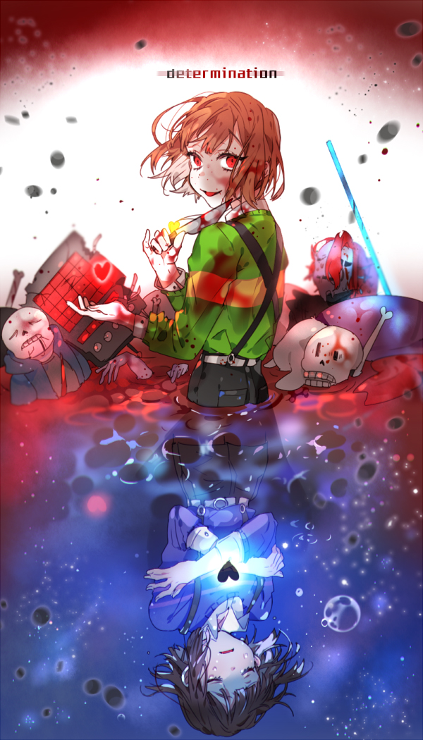 undertale fondo de pantalla,dibujos animados,ilustración,anime,personaje de ficción,cg artwork