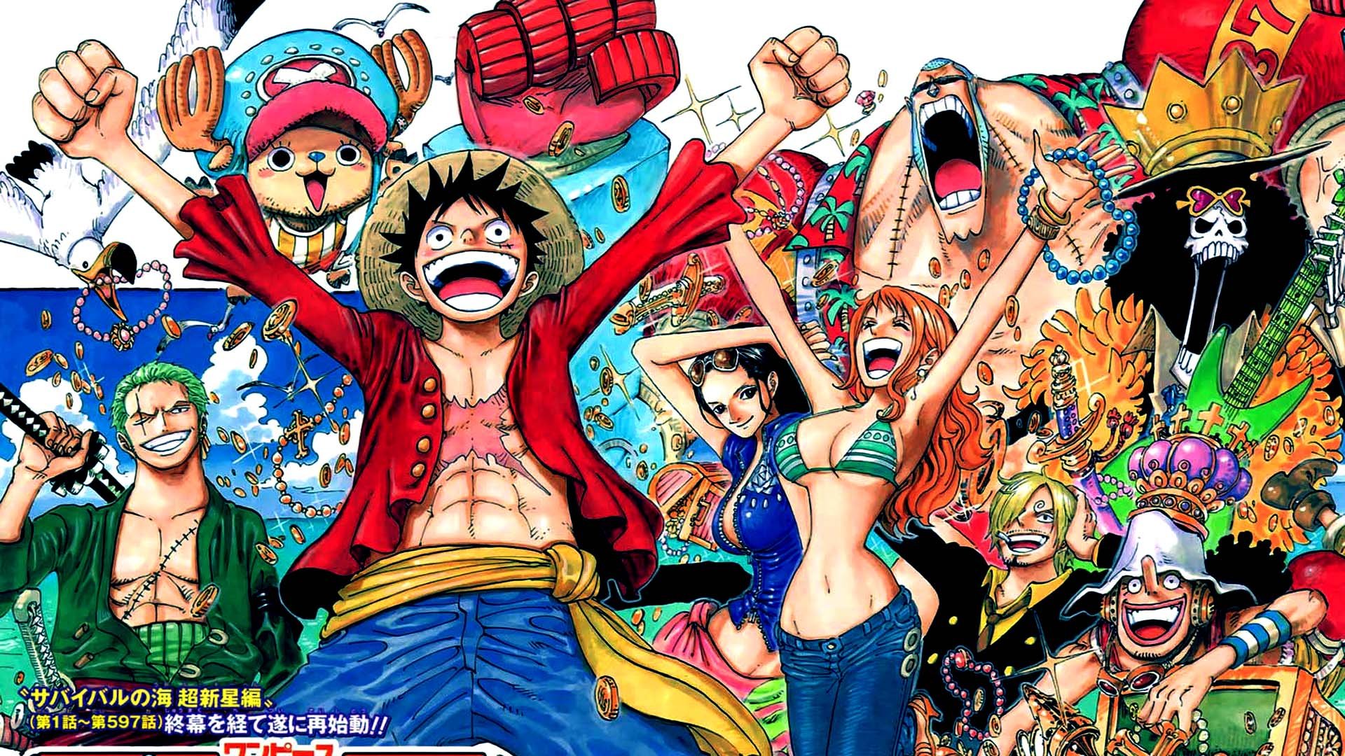 one piece wallpaper hd,cartoon,art,fun,illustration,fictional character