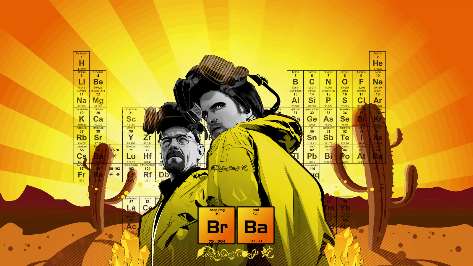 breaking bad wallpaper,yellow,personal protective equipment,cartoon,illustration,costume