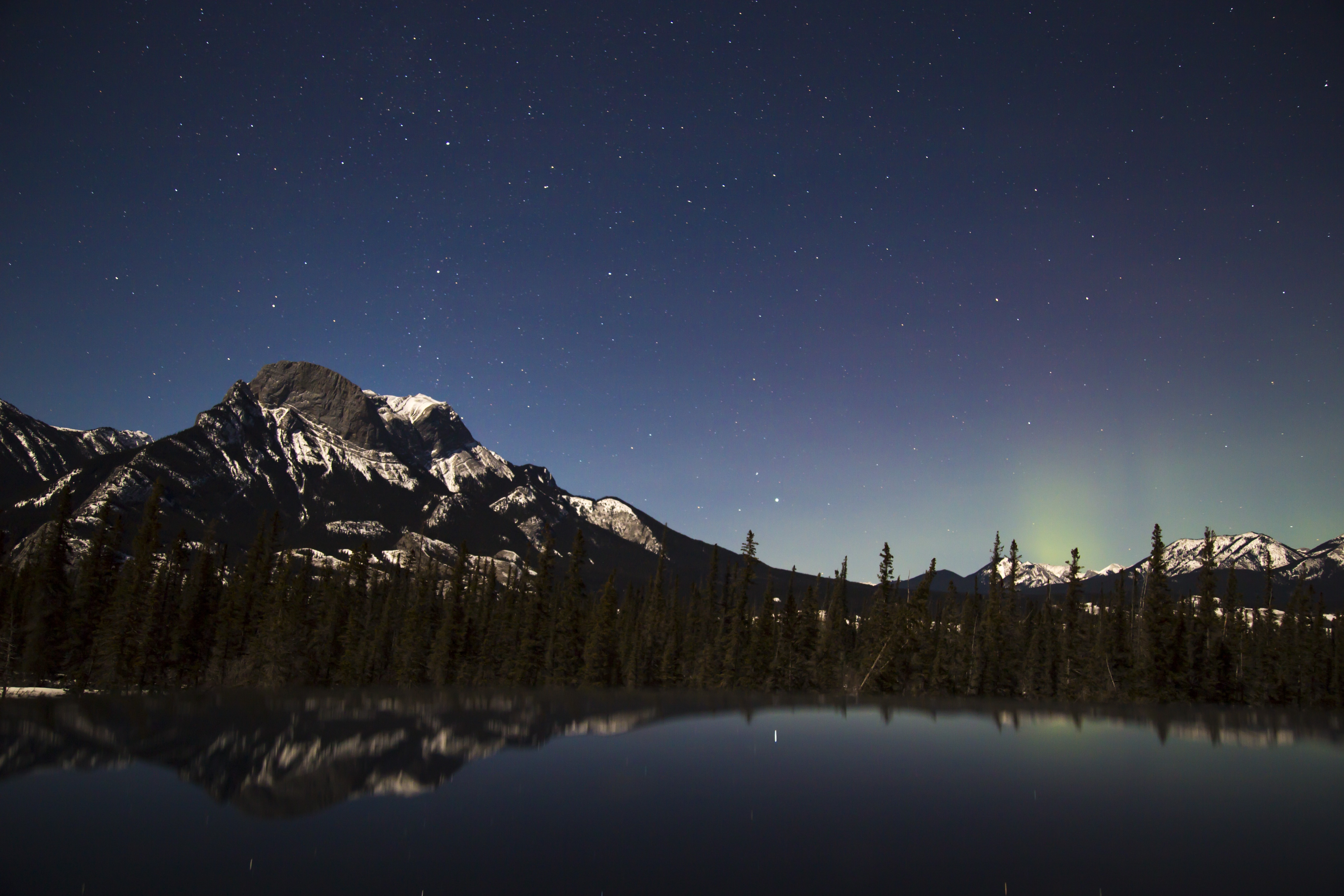 hd wallpapers for pc,sky,nature,mountain,night,reflection