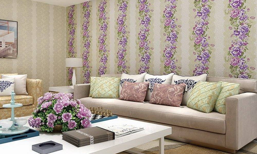 wallpaper langsung,living room,room,purple,wallpaper,furniture