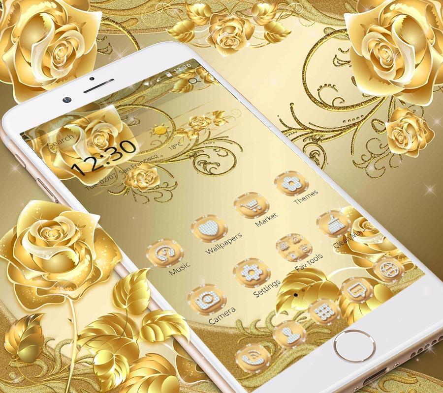 tema wallpaper,yellow,gold,rose,gold,font